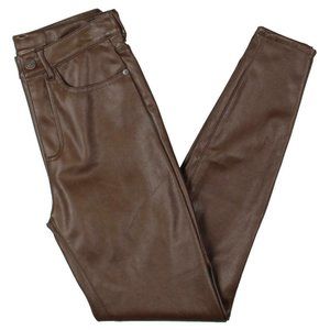 Free People Vegan Leather High-Rise Pants | 27
